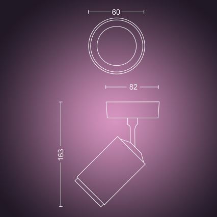 Philips 50631/31/P7 - LED Spotleuchte HUE FUGATO 1xGU10/5,7W/230V