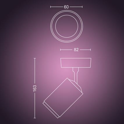 Philips - Dimmbarer LED-RGBW-Strahler Hue FUGATO 1xGU10/5,7W/230V