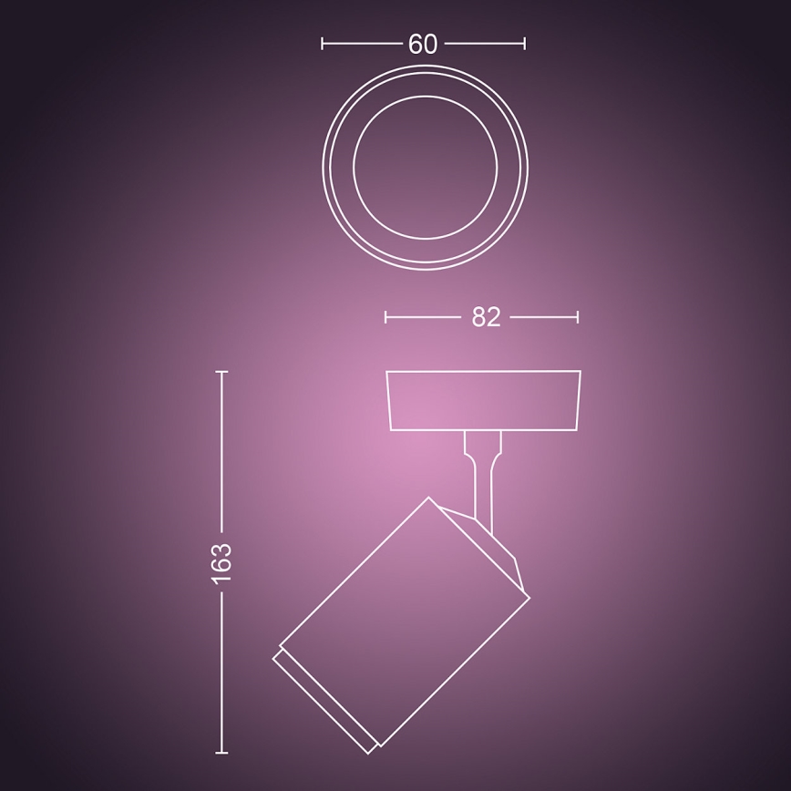 Philips 50631/31/P7 - LED Spotleuchte HUE FUGATO 1xGU10/5,7W/230V
