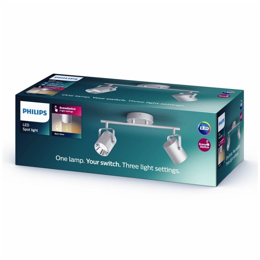 Philips 50662/14/P0 - LED-Strahler BYRE 2xLED/4,3W/230V 2200/2500/2700K