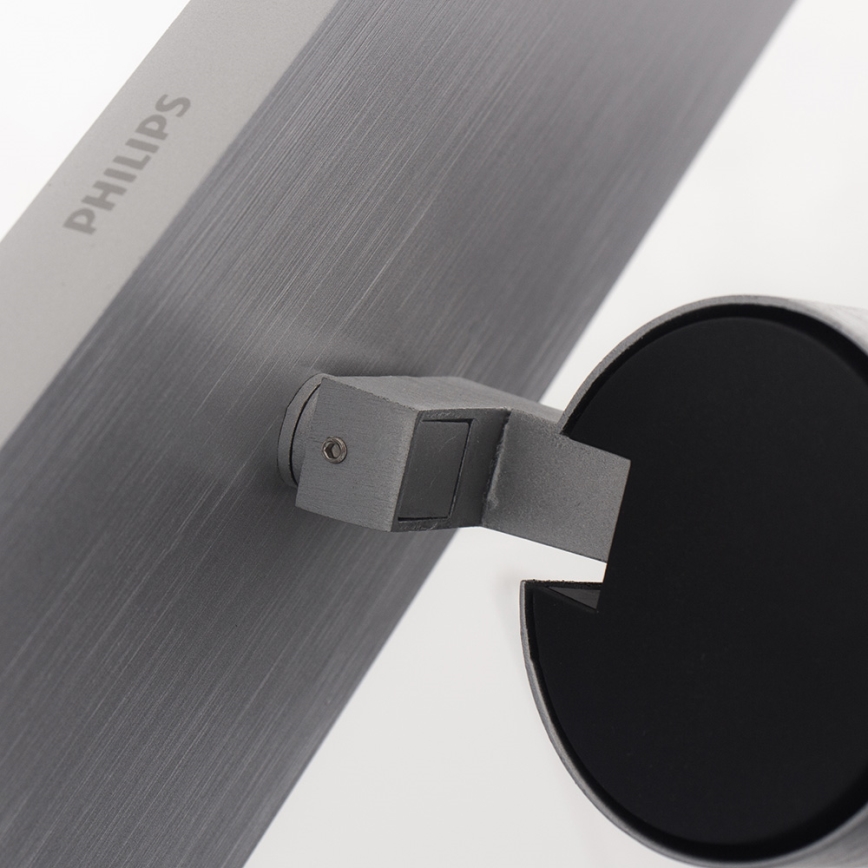 Philips - Spotleuchte mattchrom 3xGU10/20W/230V