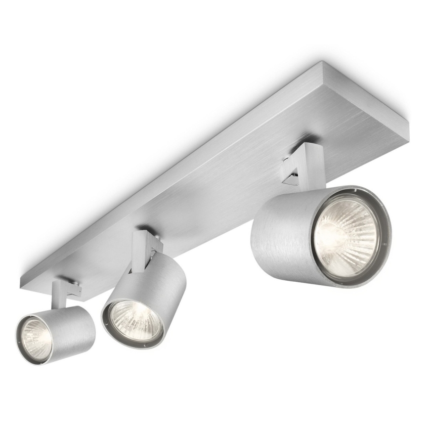 Philips 53093/48/16 - Spotleuchte RUNNER silber 3xGU10/35W/230V