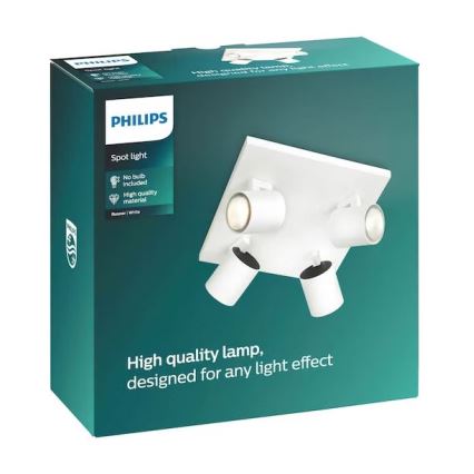 Philips - Deckenstrahler RUNNER 4xGU10/20W/230V weiß