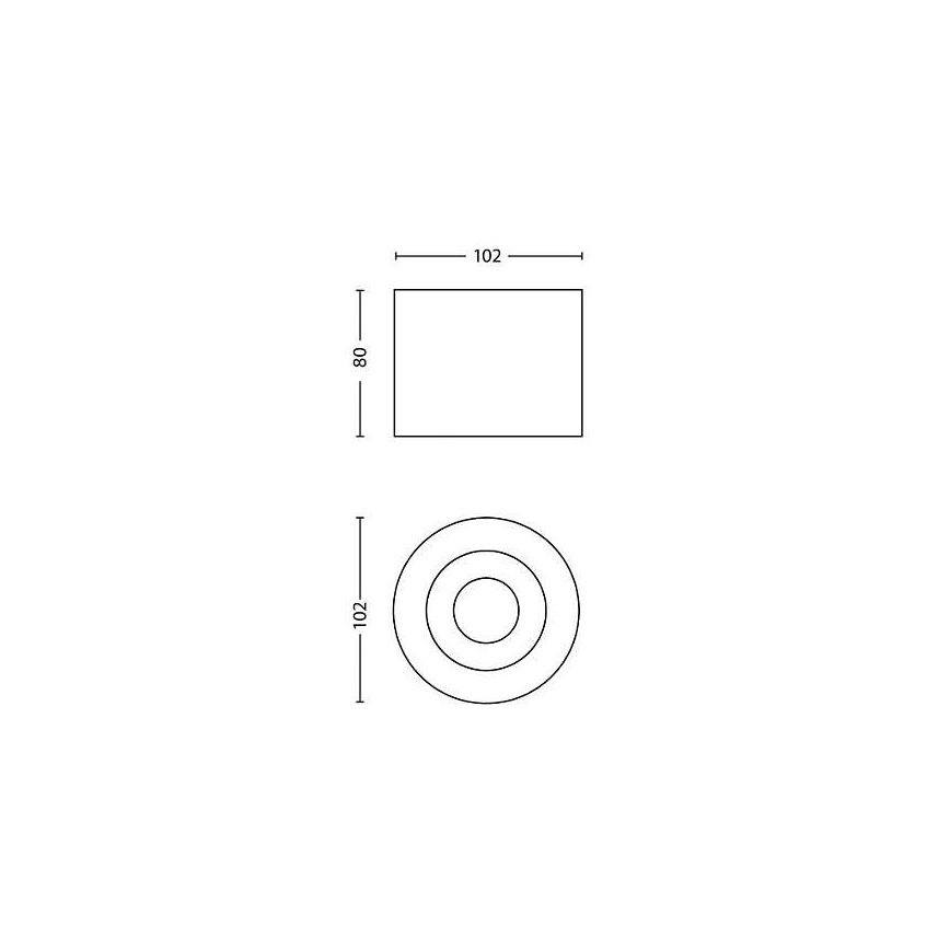 Philips 53300/30/16 - LED Spotlight PHASE 1xLED/4,5W/230V