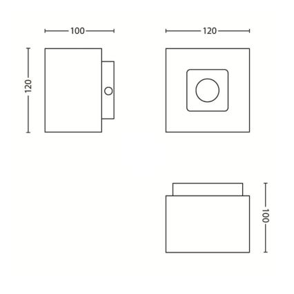 Philips 56230/48/PN - Deckenleuchte TEMPO 1xGU10/50W/230V