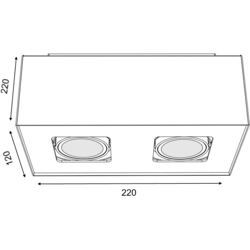 Philips 56232/48/16 - Spotleuchte TEMPO 2xGU10/35W/230V