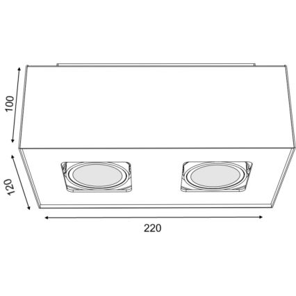 Philips 56232/48/PN - LED Spotlight TEMPO 2xGU10/6W/230V