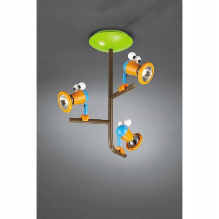 Philips 56313/55/PO – LED Kinderspotleuchte 3XGU10/3,5W/230V