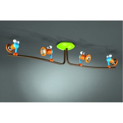 Philips 56314/55/PO – LED Kinder-Spotlight MYKIDSROOM BIRDEY 4xGU10/3,5W/230V