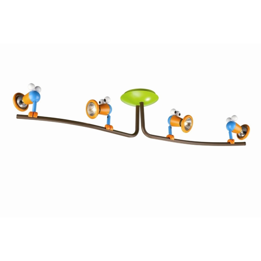 Philips 56314/55/PO – LED Kinderspotleuchte 4xGU10/3,5W/230V