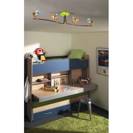 Philips 56314/55/PO – LED Kinder-Spotlight MYKIDSROOM BIRDEY 4xGU10/3,5W/230V