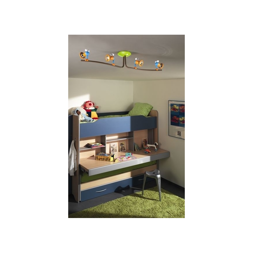 Philips 56314/55/PO – LED Kinderspotleuchte 4xGU10/3,5W/230V