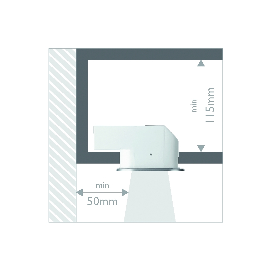 Philips 57955/48/16 - Badezimmereinbauleuchte MYLIVING HUDDLE 1xE27/12W