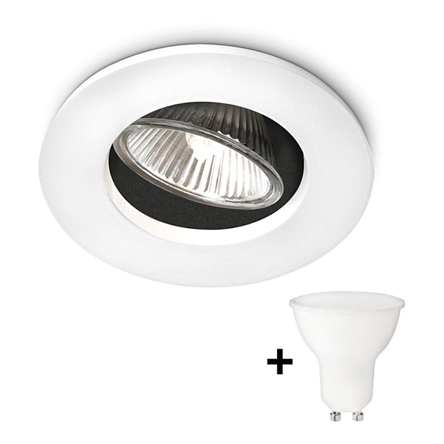 Philips 57959/31/16 - Badezimmer-Spotleuchte LED o AGENA 1xGU10/6W + 1xGU10/35W