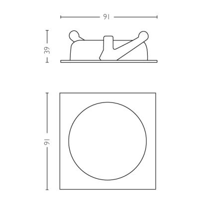 Philips 59006/11/P0 - LED Einbauleuchte MYBATHROOM DREAMINESS 1xLED/4,5W/230V