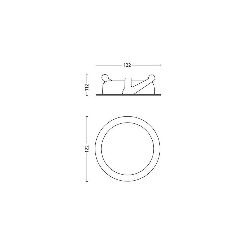Philips 59180/48/16 - LED Einbauleuchte ASTEROPE 1xLED/4,5W/230V