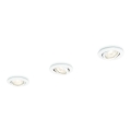 Philips 59243/31/E7 - SET 3x Einbauleuchte ENIF 1xGU10/50W/230V