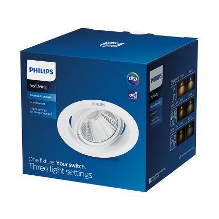 Philips - LED-Deckeneinbauleuchte 1xLED/5W/230V 4000K