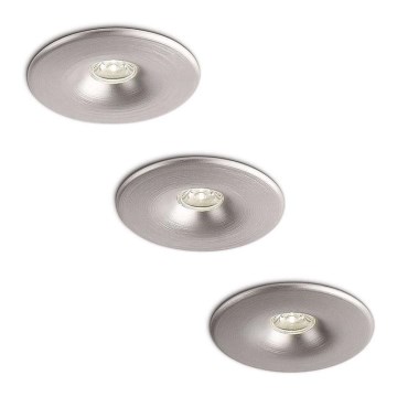 Philips 59843/48/16 - SET 3x LED Bad-Einbauleuchte MEROPE 3xLED/2W/230V