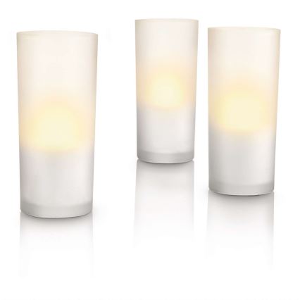 Philips Massive 69108/60/PH - Tischlampe CANDLELIGHT 3xLED/8W set 3 ks