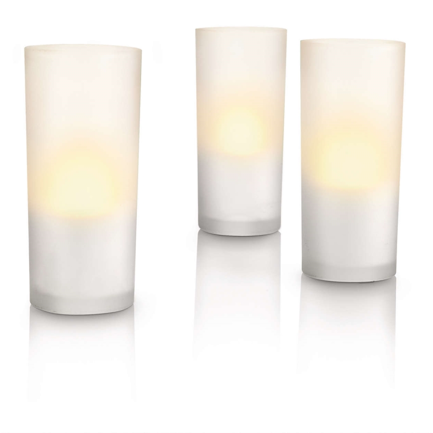 Philips Massive 69108/60/PH - Tischlampe CANDLELIGHT 3xLED/8W set 3 ks