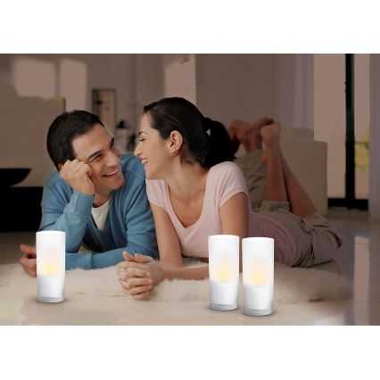 Philips Massive 69108/60/PH - Tischlampe CANDLELIGHT 3xLED/8W set 3 ks