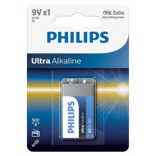 Philips 6LR61E1B/10 - Alkalibatterie 6LR61 ULTRA ALKALINE 9V 600mAh