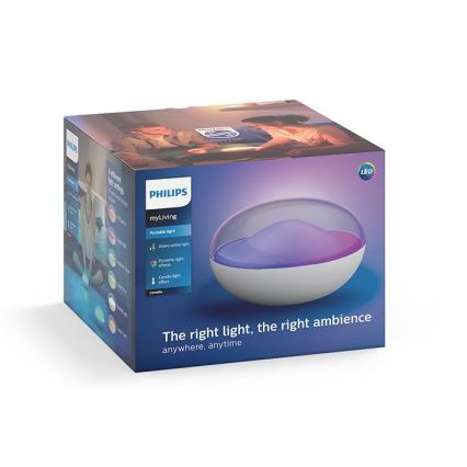 Philips 70104/31/P0 - LED RGB Dimmbare tragbare Lampe CAMELLIA LED/3W/5V