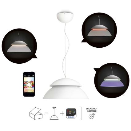 Philips 71200/31/PH - Kronleuchter HUE BEYOND 4xLED/4,5W/230V/RGB