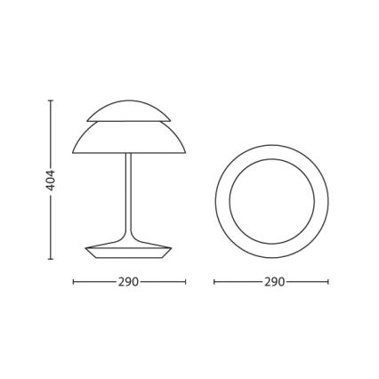 Philips 71202/31/PH - Tischlampe HUE BEYOND 2xLED/4,5W/230V/RGB