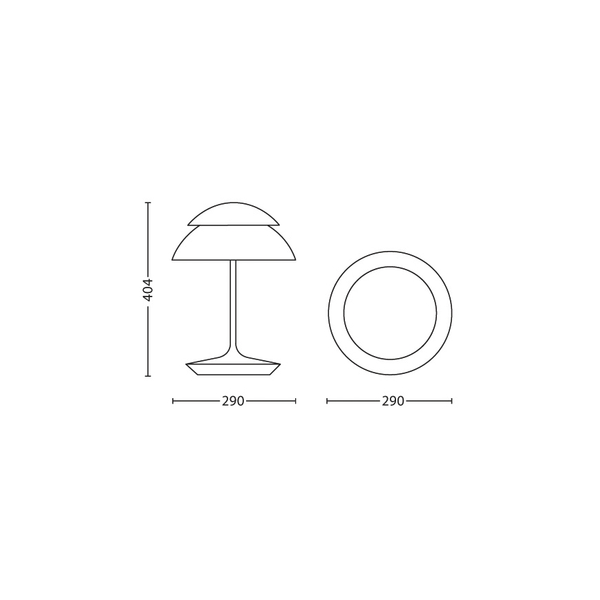 Philips 71202/31/PH - Tischlampe HUE BEYOND 2xLED/4,5W/230V/RGB