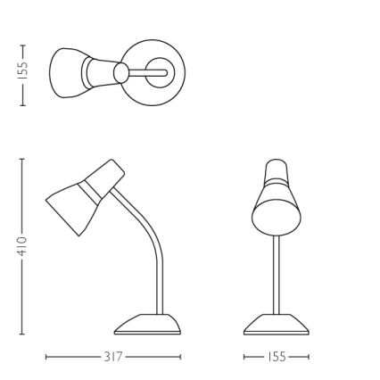 Philips 71567/96/PN - Tischlampe MYLIVING PEAR 1xE27/11W/230V