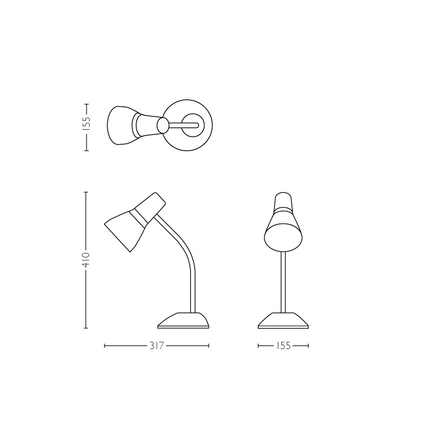 Philips 71567/96/PN - Tischlampe MYLIVING PEAR 1xE27/11W/230V