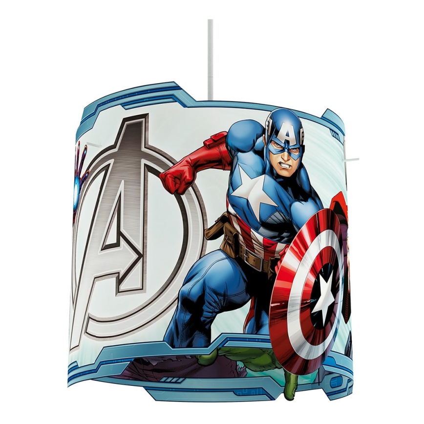 Philips 71751/35/26 - Kinder Hängeleuchte MARVEL AVENGERS 1xE27/23W/230V