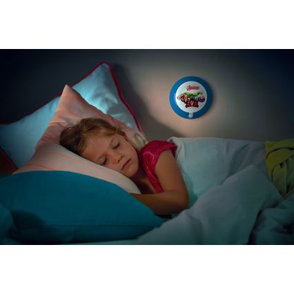 Philips 71765/35/P0 - LED Kinderleuchte mit Sensor AVENGERS 1xLED/0,06W/3V