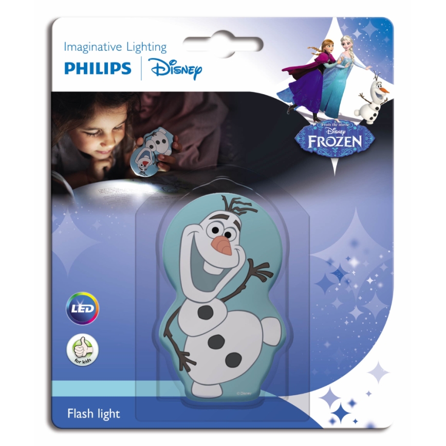 Philips 71767/08/16 - die LED - Kinderlampe DISNEY FROZEN 1xLED/0,3W/2xAAA