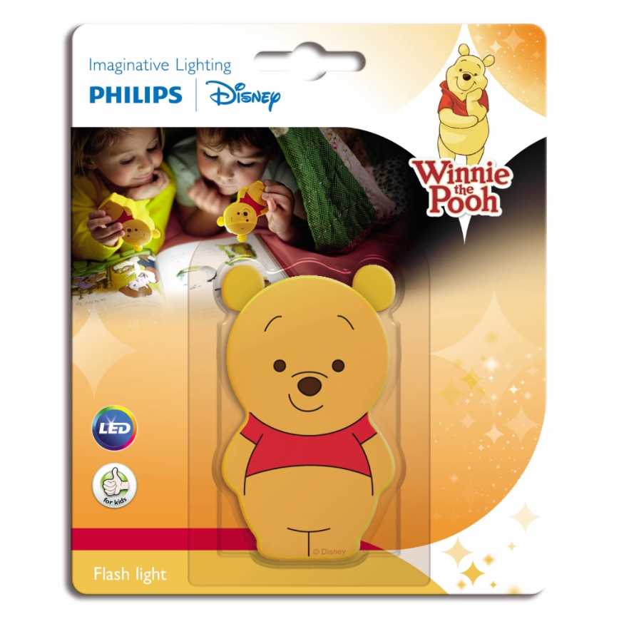 Philips 71767/34/16 - Kinder LED Taschenlampe DISNEY WINNIE THE POOH 1xLED/0,3W/2xAAA