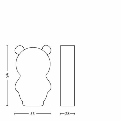 Philips 71767/34/16 - Kinder LED Taschenlampe DISNEY WINNIE THE POOH 1xLED/0,3W/2xAAA