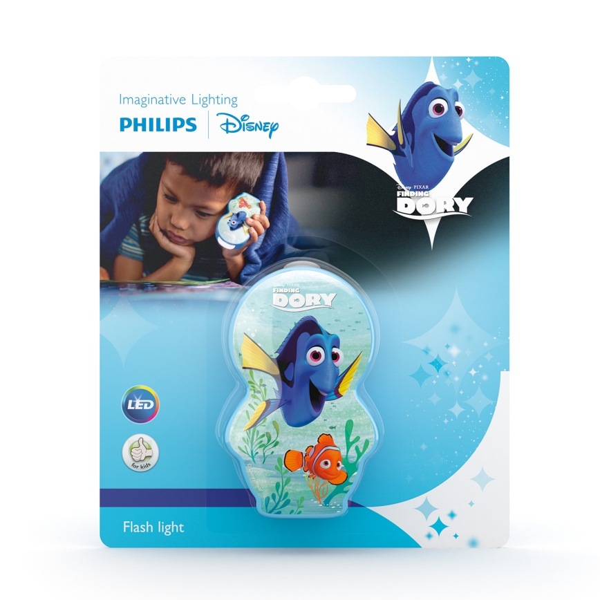 Philips 71767/35/P0 - Kinder Taschenlampe DISNEY FINDING DORY LED/0,3W