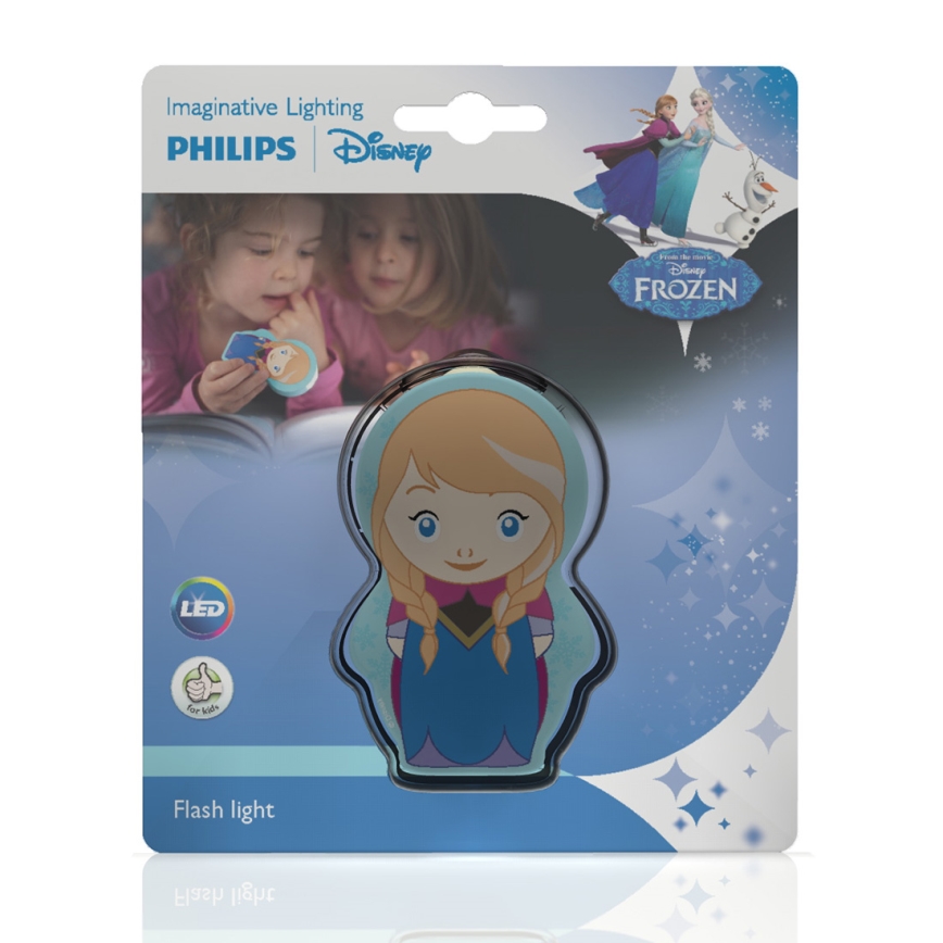 Philips 71767/36/16 - Kinder Taschenlampe DISNEY ANNA LED/0,3W/2xAAA