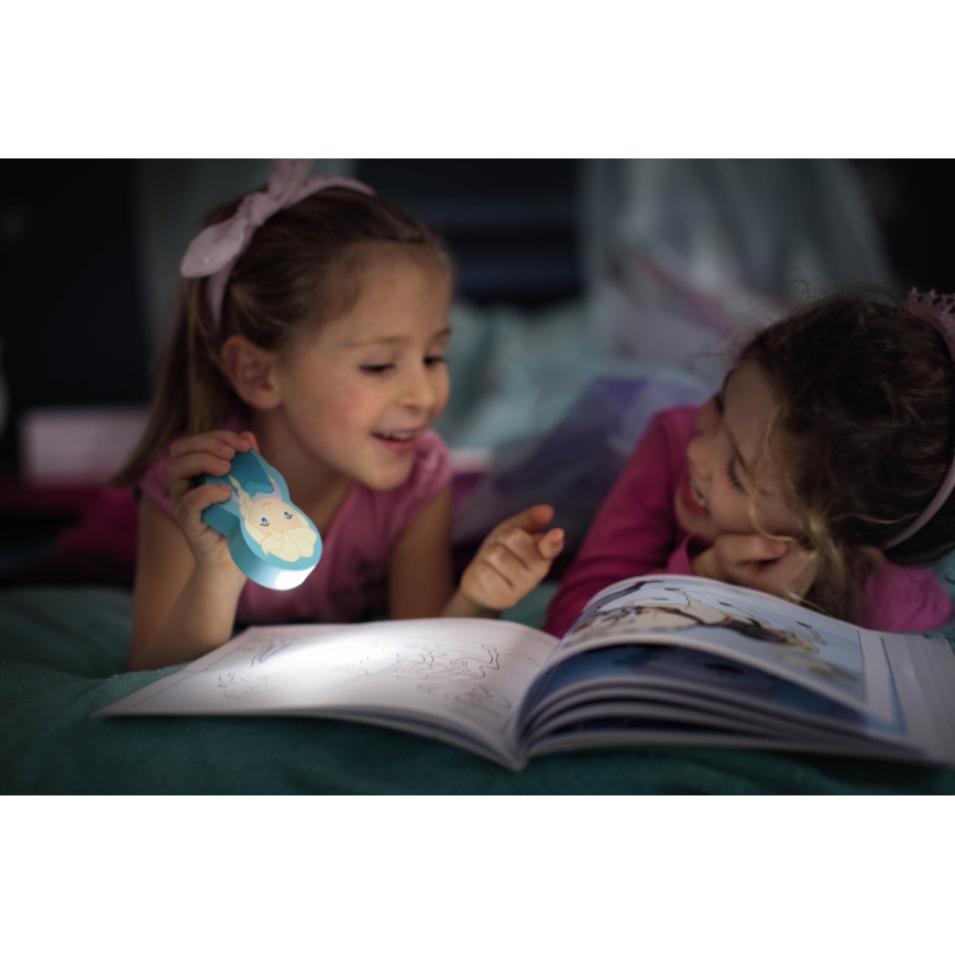 Philips 71767/37/16 - Kinder Taschenlampe DISNEY ELSA LED/0,3W/2xAAA