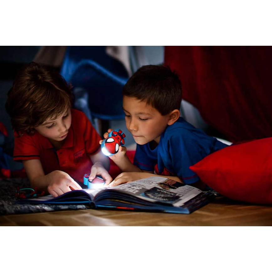 Philips 71767/40/16 - Kinder LED Taschenlampe DISNEY SPIDER-MAN 1xLED/0,3W/3V