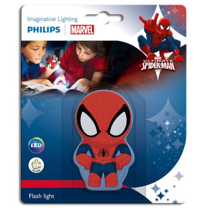 Philips 71767/40/16 - LED-Kinder-Taschenlampe MARVEL SPIDER-MAN 1xLED/0,3W/2xAAA