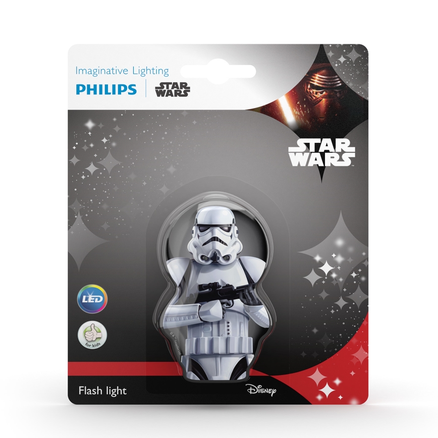 Philips 71767/97/16 - Kinder Taschenlampe STAR WARS STORMTROOPER LED/0,3W
