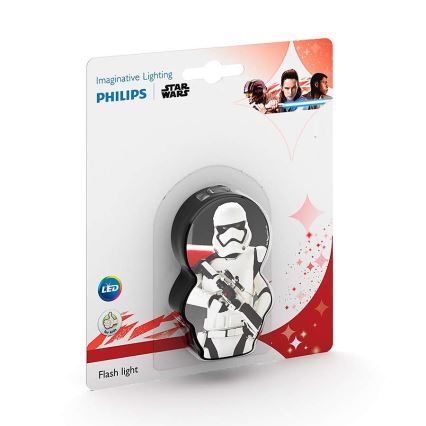 Philips 71767/97/P0 - LED Kinder Lampe STAR WARS STORMTROOPER 1xLED/0,3W