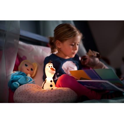 Philips 71768/08/16 - die LED - Kinderlampe FROZEN 1xLED/0,2W/2xAAA