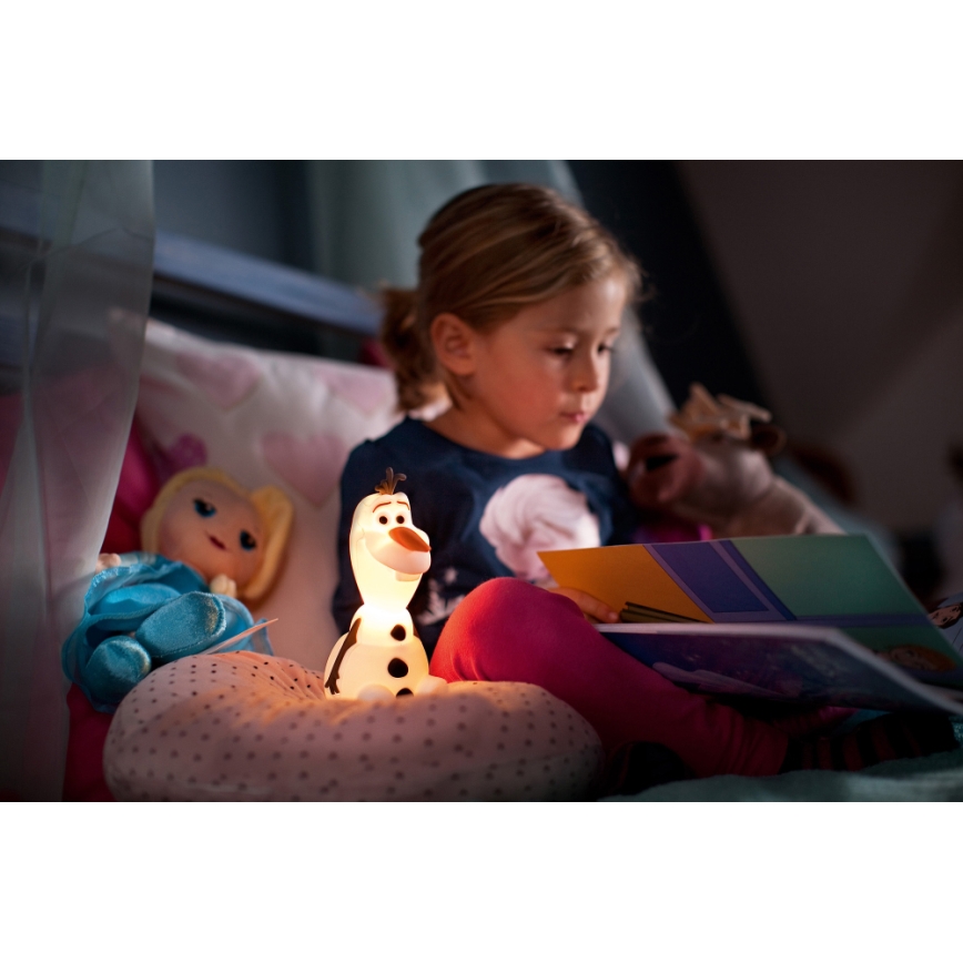 Philips 71768/08/16 - die LED - Kinderlampe FROZEN 1xLED/0,2W/2xAAA