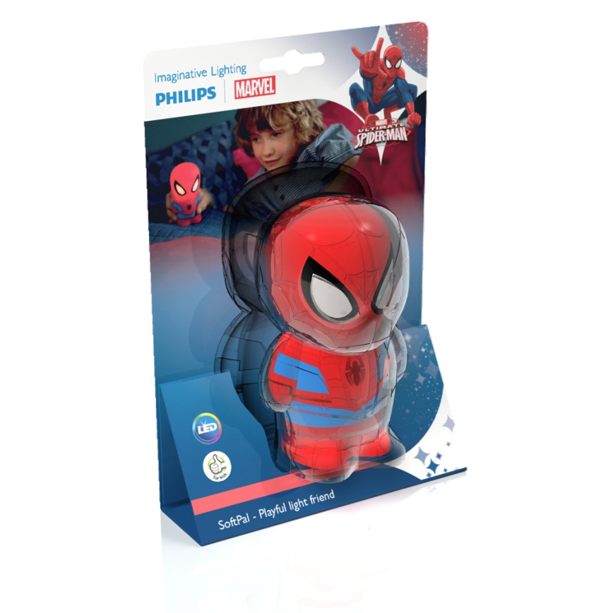 Philips 71768/40/16 - die LED - Kinderlampe DISNEY SPIDER-MAN 2xLED/0,2W/2xAAA