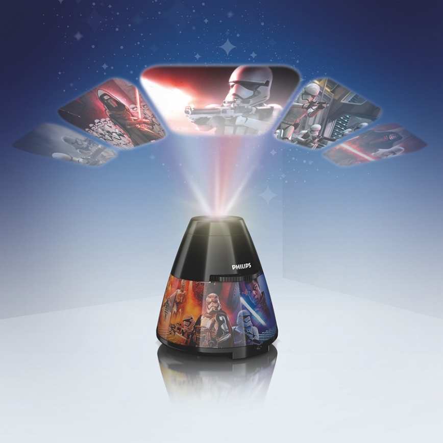 Philips 71769/30/P0 - LED Kinderprojektor STAR WARS LED/0,1W/3xAA