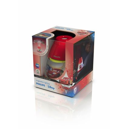 Philips 71769/32/16 - Kinder Tischlampe und Projektor DISNEY CARS 1xLED/0,1W + 3xLED/0,3W/4,5V